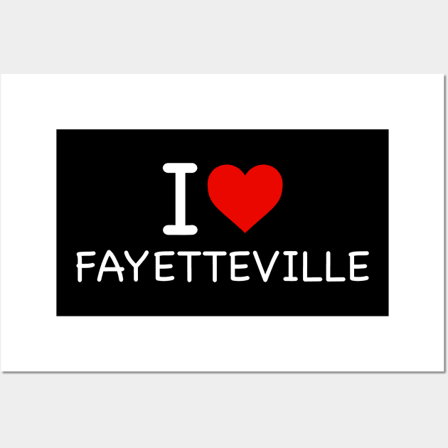 Fayetteville - I Love Icon Wall Art by Sunday Monday Podcast